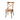 Sedia Cross con Seduta in Rattan Intrecciato e Struttura in Legno Massello