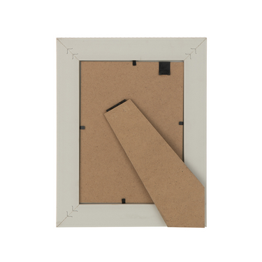 Portafoto con Cornice in Legno Effetto Intrecciato Colore Beige 13x18 cm