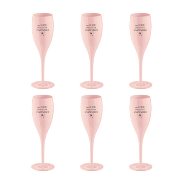 Set 6 Bicchieri Champagne 100 ml Colore Rosa - CHEERS No. 1 Koziol