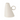 Vaso Inclinato in Ceramica colore Bianco 17h cm