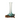 Vaso Alto in Vetro Colato Celeste Base in Radice di Legno Naturale - Small Gamal