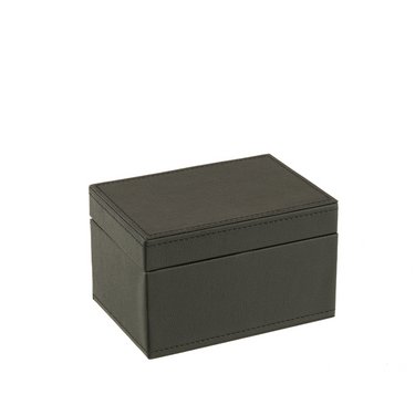 Scatola Giochi Di Carte in Similpelle Colore Nero con Dettagli Colore Oro