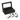 Set 6 Accessori Vino con Scatola in Similpelle Colore Nero
