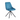 Sedia con Gambe in Metallo e Seduta in Tessuto Imbottito Colore Blu