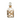 Caraffa Chloe Vetro Trasparente con Decorazione Foglie Color Oro  22h cm