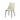 Sedia con Gambe in Metallo e Seduta in Tessuto Imbottito Colore Beige