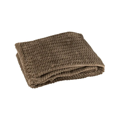 Coperta Plaid Ciniglia 130x180 cm in Colore Marrone - Winter Glow