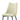 Sedia con Gambe in Metallo e Seduta in Tessuto Imbottito Colore Beige