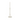 Candeliere 1 Fuoco Moderno Colore Bianco Opaco Large h 42,5 cm – Izy