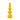 Candela Decorativa da Arredo Colore Giallo h 23 cm - Bubble