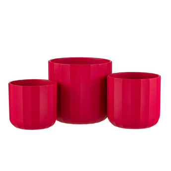 Vaso Decorativo per Piante in Ceramica Colore Fucsia Ø 15 cm - Medium Summer