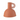 Vaso in Ceramica Forma Brocca con Manico Colore Terracotta h 25.5 cm
