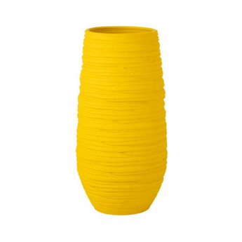 Vaso Decorativo da esterno in Ceramica Colore Giallo h 55 cm Large - Fiesta