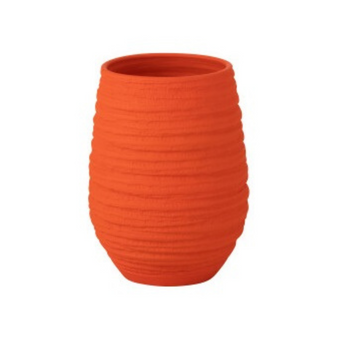 Vaso Decorativo in Ceramica Colore Arancione h 30 cm Medium - Fiesta