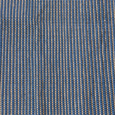 Tappeto Moderno 100x150 cm in Fibra Naturale e Juta Colore Blu - Fiore II
