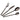 Set Posate 24pz in Acciaio Nero Lucido - Stylo Villa d'Este - Viron.it