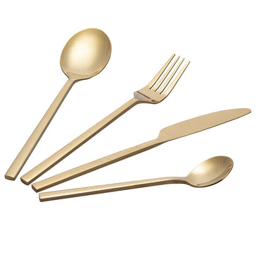 Set Posate 24pz in Acciaio Oro Lucido - Stylo Villa d'Este - Viron.it
