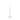 Candeliere 1 Fuoco Moderno Colore Bianco Small h 31,5 cm - Izy
