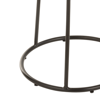 Base per Sgabello Medio da Bar con Struttura in Metallo Colore Nero h 56 cm