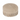 Pouf Rotondo in Pelle Scamosciata Colore Grigio Chiaro  con Frange Ø 54 cm
