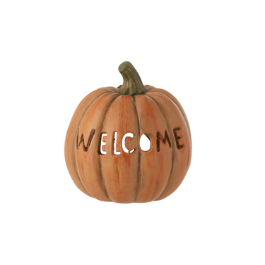 Zucca Decorativa Ø15x16,5h cm in Ceramica Welcome - Couleurs D'Automne