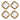 Specchio Bohemiene  (set 4) - 20x2x20 cm - Viron.it