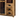 Credenza Vetrina in Legno di Mango 1 Anta 3 Cassetti Colore Naturale Stile Industrial
