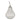 Decorazione Zucca in Vetro Trasparente con Perle in Rilievo h 30 cm
