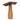Fungo Decorativo Colore Marrone in Legno e Metallo h 16 cm