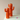 Cactus Decorativo in Poliresina Colore Arancione Large h 42 cm