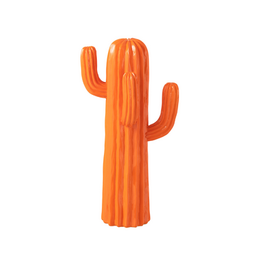 Cactus Decorativo in Poliresina Colore Arancione Large h 42 cm