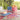 Runner in Cotone Colore Rosa con Fantasia Floreale 50x140 cm