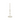 Candeliere 1 Fuoco Moderno Colore Bianco Small h 21,5 cm