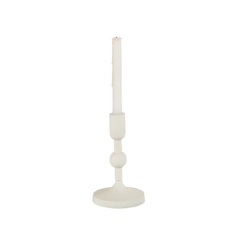 Candeliere 1 Fuoco Moderno Colore Bianco Small h 21,5 cm