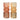 Set da 2 Vasi in Vetro Colore Arancione e Rosso h 25 cm