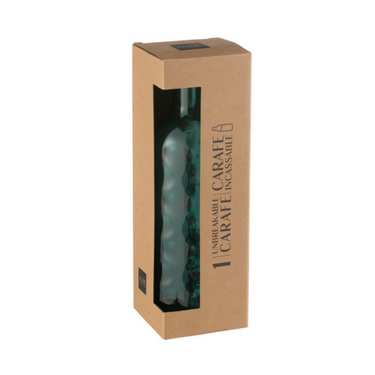 Bottiglia Acqua e Bevande in Resina Martellata Effetto Vetro Colore Blu 1 l - Leonard