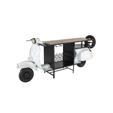 Bancone Bar Vintage Design Vespa con Portabottiglie