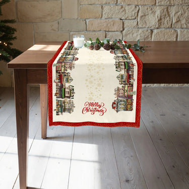 Runner Natalizio Christmas City 150x50 cm - Merry Christmas
