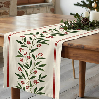 Runner di Natale Fantasia Vischio Beige 150x50 cm - Christmas Wish 8