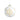 Set 6 Sfere Natale in Vetro Soffiato Bianco con Glitter Ø10 cm - Viron