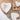 Set 3 Piatti da Antipasto Cuore in Legno e Melamina Colore Bianco