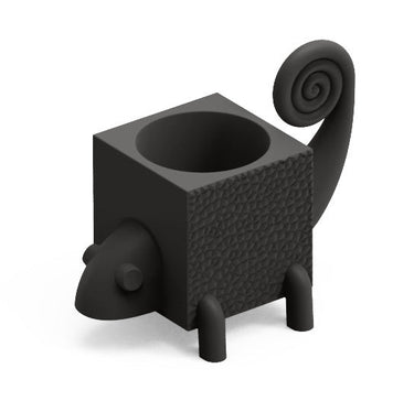 Portavaso per Esterno Portaoggetti Nero Camaleonte Fera Cama Deep - Lyxo