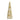 Candela Albero di Natale colore Oro e Bianco con Perline e Stelle h 19.5 cm - Viron.it