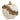 Decorazione Zucca colore Avorio e Oro - h 297 mm - Viron.it