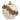 Decorazione Zucca colore Avorio e Oro - h 297 mm - Viron.it