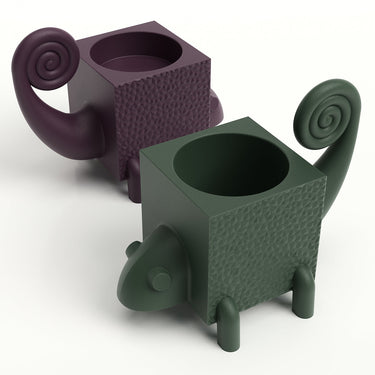 Portavaso per Esterno Verde Smeraldo Camaleonte Fera Cama Deep - Lyxo