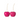 Set 2 Ciliegie in Resina Colore Fucsia con Finitura Lucida e Opaca Small