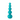 Candela Decorativa da Arredo  Colore Azzurro h 23 cm - Bubble