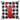 Federa Cuscino Decorativa Natalizia Quadrata Colore Rosso e Nero - Cervo