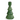 Portacandela Candelabro ad Albero 1 Fuoco in Porcellana colore Verde h 15 cm